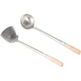 thumbnail image 1 of GFDYREE 15-Inch Wooden Cooking Spatula Saute Paddle (Chinese Spatula), 1 of 4