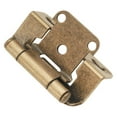 thumbnail image 2 of Hickory Hardware P2710F-AB Antique Brass Semi-Concealed Hinge 2-Pack, 2 of 2