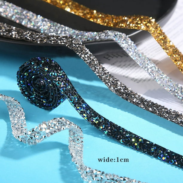 Ruban de diamant auto-adhésif en cristal strass, autocollant de Ruban de diamant auto-adhésif en cristal strass, autocollant de