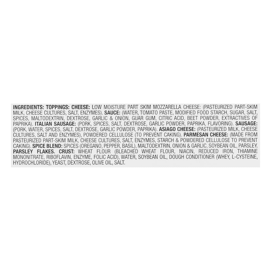 Bellatoria Sausage Italia Pizza, Ultra Thin Crust, 18.27 oz, Frozen, Contains Wheat, Milk, Soy