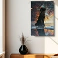 thumbnail image 4 of Curly Coated Retriever Dog Lying in The Snow Canvas Print Wall Art Famous Painting for Kids Nursery Bedroom Living Room Office Home, 4 of 6