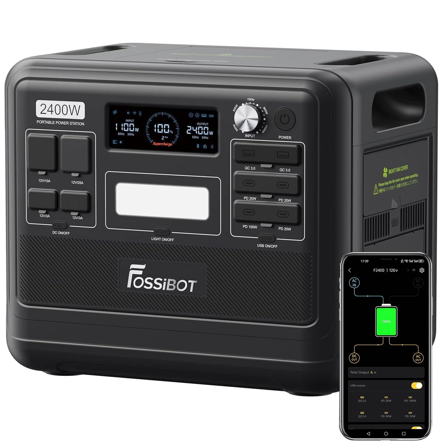 Eco Play 2400W Solar Generator – 2048Wh LiFePO4 Portable Power