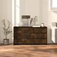 thumbnail image 1 of vidaXL 2 Piece Sideboard Smoked Oak Engineered Wood, 1 of 5