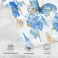 thumbnail image 4 of Dreamtimes Butterfly Blue Ultra Soft 2 PCS Towel Set, Highly Absorbent Hand Towels 16 x 28 Inch Cotton Towels for Bathroom Hotel Gym Travel, Ideal for Daily Use, 4 of 7