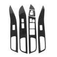 thumbnail image 3 of Carbon Fiber Glass Lifting Panel Decor Window Switch Trim Window Lifter Cover Window Switch Panel Trim 7pcs Carbon Fiber Window Switch Cover Glass Lifting Panel Decor Trim Fit For, 3 of 8