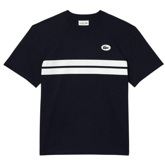 Lacoste Mens Heritage Back Print Cotton T-Shirt