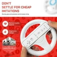 thumbnail image 6 of Old Skool Mario Kart Racing Wheel Compatible with Wii and Wii U 2 Pack - White, 6 of 7