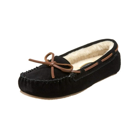 Tamarac Womens Molly Leather Closed Toe Slip On Slippers, Black, Size 6.0