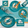 Miami Dolphins Ultimate Fan Party Supplies Kit for 8 Guests