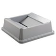 thumbnail image 3 of Rubbermaid Untouchable Square Swing Top Lid, Plastic, 20.13w X 20.13d X 6.25h, Gray, 3 of 3