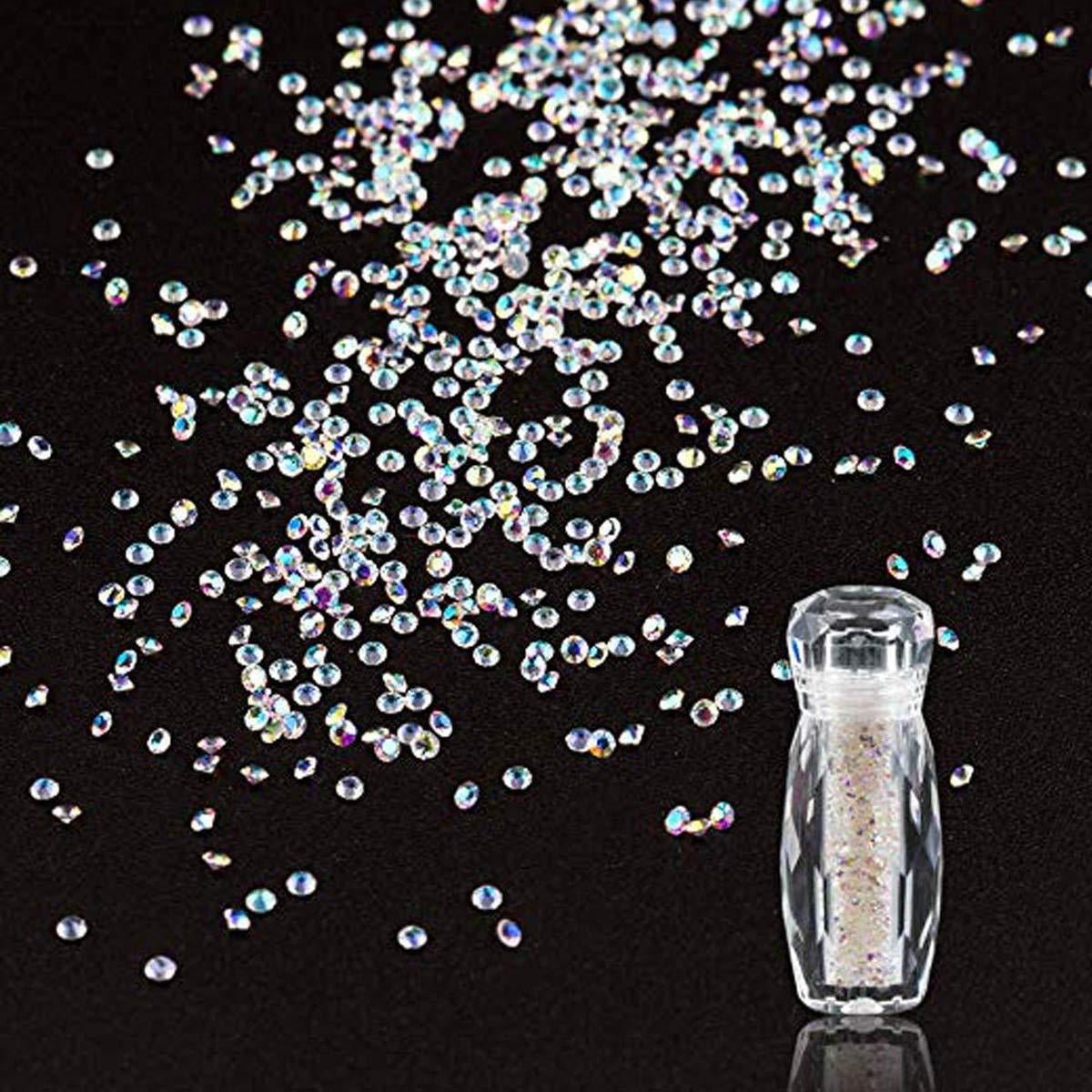 1.3mm Micro Rhinestones Nail Pixie Mini Rhinestones Beads 3D Crystal