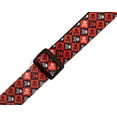 thumbnail image 2 of Levy's MPJR 1 1/2 inch Wide Kids Guitar Strap Black, Red and White, 2 of 3