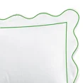 thumbnail image 3 of 400TC Cotton Scallop Embroidery & Border Sateen Solid Duvet Cover Set, 3 of 6