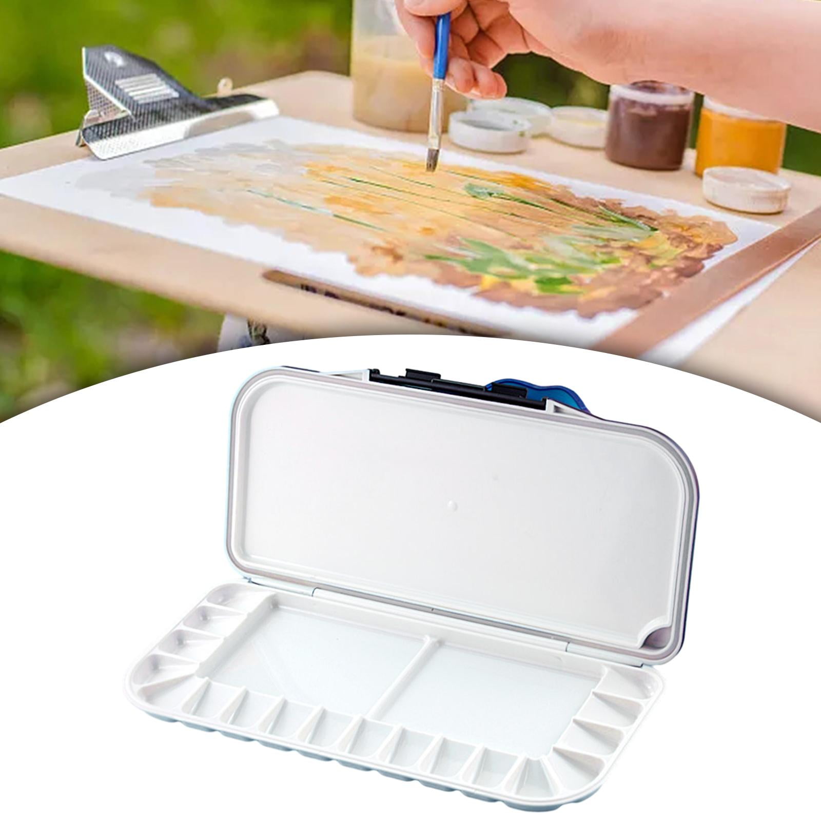 Watercolor Palette Empty Painting Pallet for Oil Painting Watercolor Gouache Blue 20 Wells