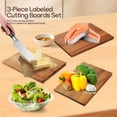 thumbnail image 4 of Book Cutting Board Set, Cutting Boards that Look Like Books, Cutting Board Books, Large Solid Wood Non Toxic Non Slip with Stand, 4 of 10