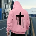 thumbnail image 4 of Awdenio Sweatshirts for Men New Fashion Loose Fit Fall Winter Drawstring Hooded Religious Letter Graphic Long Sleeve Pullover Top with Pocket, 4 of 7