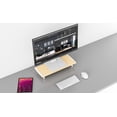 thumbnail image 5 of Incipio Wooden Monitor Riser Stand, 20" inch Desk Shelf with Non-Slip Legs, Ergonomic Screen Elevation, Space-Saving Desktop Organizer for Home Office, Holds up to 30 lbs-Oak, 5 of 11