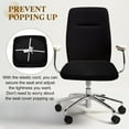 thumbnail image 5 of Office Chair Cover, Grid Computer Chair Seat Cover, L(45-48cm), Black, 5 of 8
