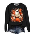 thumbnail image 5 of OJinShaWanO Flower Hoodie Ladies' Loose Top Cute Print Hoodie, 5 of 5