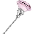 thumbnail image 5 of 20 Inch Ceiling Fan Pull Chain, Decorative Crystal Fan Pull Chain Ornament Extension, 3mm Diameter Beaded Diamond Pendant, Pink, 5 of 5