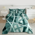 thumbnail image 2 of Castle Fairy Stripes Girl Twin Comforter Sets,Abstract Gradient Lines Bedding Set, 2 of 8