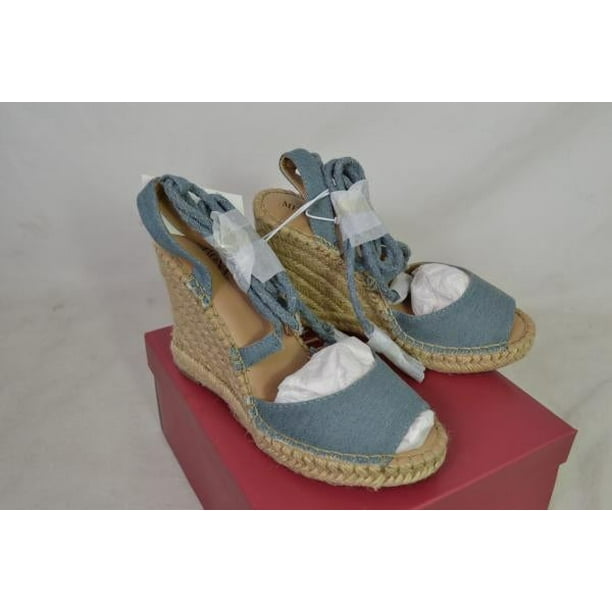 Merona Maren Women s Lace Up Espadrille Wedge Sandals 5.5 Walmart
