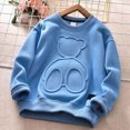 thumbnail image 2 of Gerichy Toddler Boys Solid Pullovers Sweatshirt Long Sleeve T-Shirt Kids Cotton Crewneck Tops 1T-14T, 2 of 6