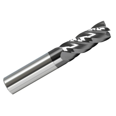 

3/16 4 Flute FUSION Advanced Performance Variable Helix Carbide End Mill AlTiCrN Coated Stub Length .375 LOC