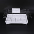 thumbnail image 2 of Stainless Steel Dish Drainer Drying Rack With 3-Piece Set Removable Rust Proof Utensil Holde For Kitchen Counter Storage Rack, 2 of 5
