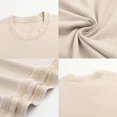 thumbnail image 3 of Custom T-Shirt with Your Image for Men Women, 230g Pure Cotton Washed Short Sleeve Tee Apricot S, 3 of 6