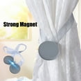 thumbnail image 5 of Magnetic Curtain Tie Backs with Strong Magnets | No Drill Installation | Adjustable Length for Bedroom & Bathroom Decor | 1 Piece in Black White or Gray, 5 of 6