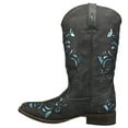 thumbnail image 3 of Roper Womens Belle Metallic Tooled Inlay Square Toe Cowboy  Mid Calf Boots, 3 of 5