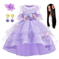 thumbnail image 2 of Disney Encanto disfraces para niñas princesa Isabela Madrigal vestido niños Cosplay ropa para carnaval cumpleaños Halloween zhangyuxiang unisex, 2 of 2