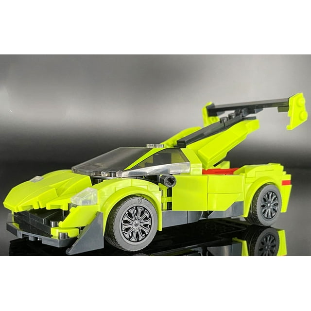 Kit de Blocs de Construction de Course, Jouet Robot Blocs de Construction, Modèle de Voiture de Sport pour Adolescents Cadeau-Semaine