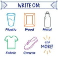 thumbnail image 5 of Crayola Take Note Permanent Markers, 8 Count Assorted Colors, 5 of 8