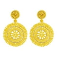 thumbnail image 1 of Pendientes colgantes Yuyangstore Joyería bohemios redonda ligera Estilo vintage Amarillo, 1 of 8