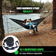 thumbnail image 3 of Genreen Hammock Tree Straps with Carabiners - Heavy Duty Swing Straps for Trees, Adjustable Hanging Straps for Hammocks (2-Pack), 3 of 7