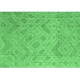 thumbnail image 1 of Ahgly Company Indoor Rectangle Abstract Emerald Green Modern Area Rugs, 2' x 4', 1 of 4