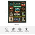 thumbnail image 6 of Alien Gifts - Alien Gifts for Men - Alien Gifts for Teen Boys - UFO Gifts - Gifts for Alien Lovers - Ancient Aliens Merchandise - Alien Stuff Throw Blanket 50x60, 6 of 6