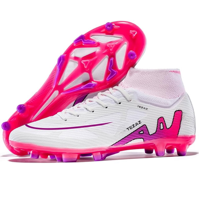 Zapatillas de fútbol ligeras Soccer Cleats Sgvtj para hombre, blancas