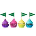 thumbnail image 4 of VOWFOO Golf Themed Toothpick Flags, 20 PCS Par 19 Let's Par-Tee Birthday Cocktail Picks Mini Stick Cupcake Toppers for 19th Birthday Party Food Bar Decorations, 4 of 7