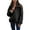 Black, variant on Bwiyojiz Fashion Clothing Sizes S-XXL Cotton Womens Jackets Winter Women's Pullover Puffer Jackets Quilted Sleeve Uniform Solid Color Casual Warm Hoodie Padded Coat with Pocket, Black, XL