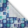 thumbnail image 3 of Ambesonne Retro Kitchen Curtains, Vintage Mosaics Squares, 55"x45", Pale Blue Dark Blue, 3 of 3