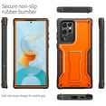 thumbnail image 4 of ExoGuard For Samsung Galaxy S22 Ultra Case, Full-Body Phone Case with Kickstand (Orange), 4 of 8