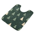 thumbnail image 7 of Yayeee Bath Rug for Bathroom Floor Non Slip Contour Fluffy Soft Absorbent Mat, 20"x24", Beige Christmas Trees, 7 of 7