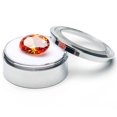 thumbnail image 2 of Round Small Loose Gemstone Display Box Case with Top Lids Silver, 2 of 6
