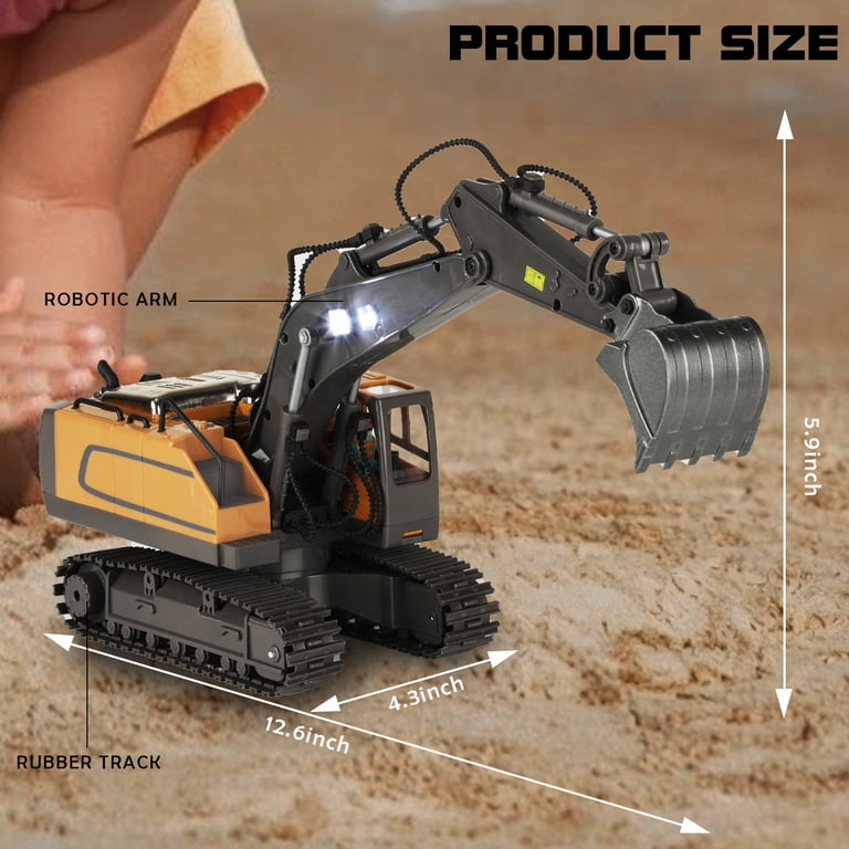 Lictin Remote Control Excavator, 11-Channel RC Construction Toy photo 7