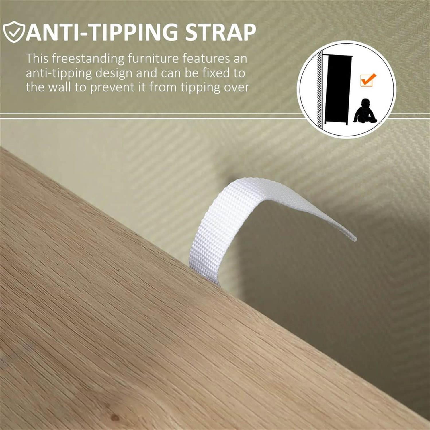 Demi Bonn 32" Freestanding Storage Cabinet, Modern 4-Drawer Bathroom Floor Cabinet, Space-Saving, Brown