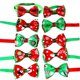 thumbnail image 2 of Red 16 Uds perro para Collar de gato Collar de perro de Navidad pajarita Festival mascota decoración encantadora, 2 of 5