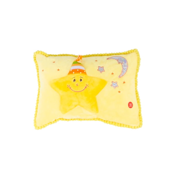 Cojín De Peluche Amarillo Musical Importadora La Merced Estrella Hora de Dormir Tela Suave
